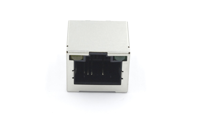 屏蔽带LED灯带铁脚8P4C（1236）RJ45母座