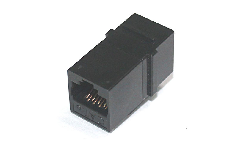 Cat6全塑卡扣直通RJ45直通头
