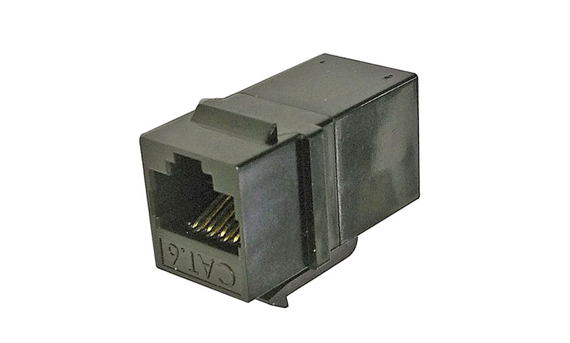 Cat6全塑卡扣直通RJ45直通头