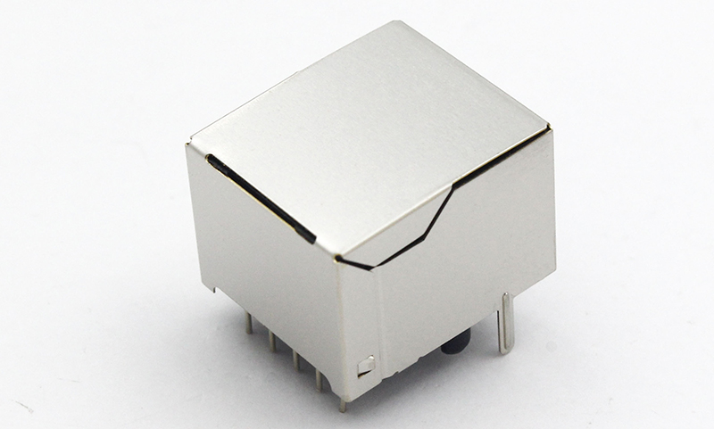 RJ48 RJ50 10P10C网络连接器 直插带屏蔽90度脚前3.05（TM-56A0011EF3.05）