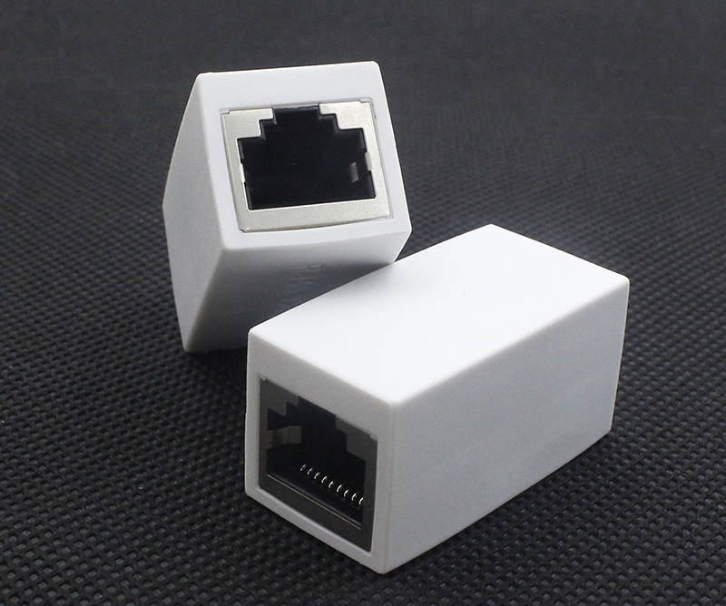 RJ48 网络直通头 屏蔽10P10C 10芯网络转接头