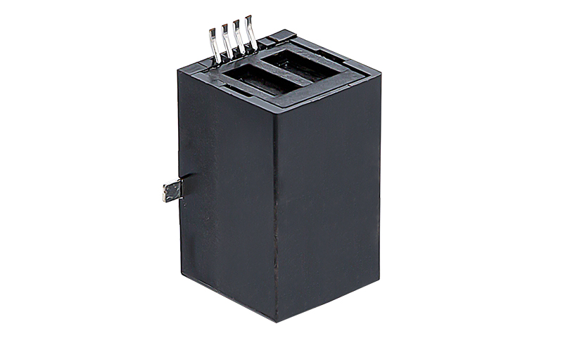 SMT贴片4P4C带铁脚RJ11电话连接器