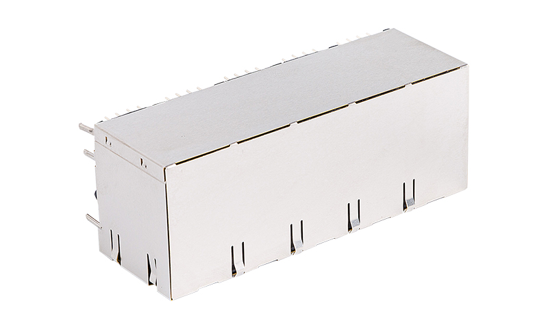 90度2X5双层RJ45网络连接器