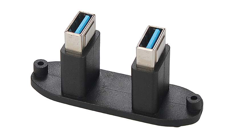 面板式成型双层USB 3.0 转接头 工程直销 定制开模具